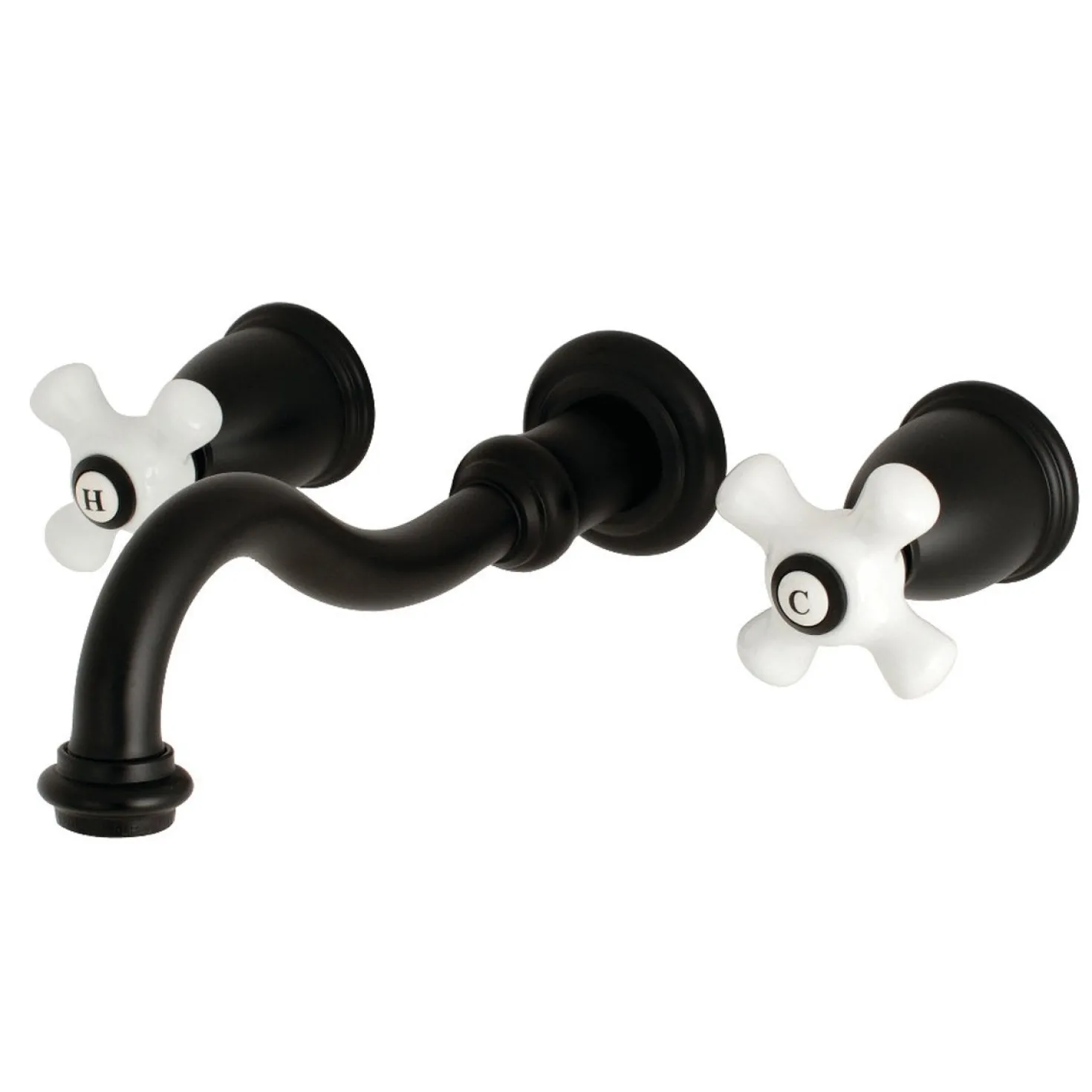 Kingston Brass Vintage 2-Handle Wall Mount 3-Hole Bathroom Faucet