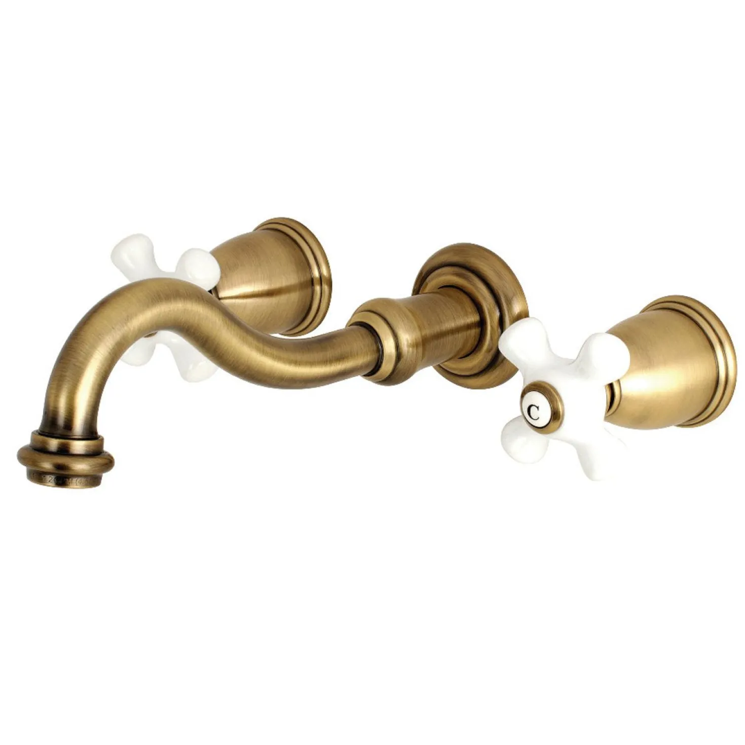 Kingston Brass Vintage 2-Handle Wall Mount 3-Hole Bathroom Faucet