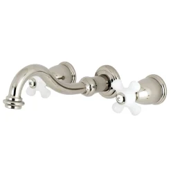 Kingston Brass Vintage 2-Handle Wall Mount 3-Hole Bathroom Faucet