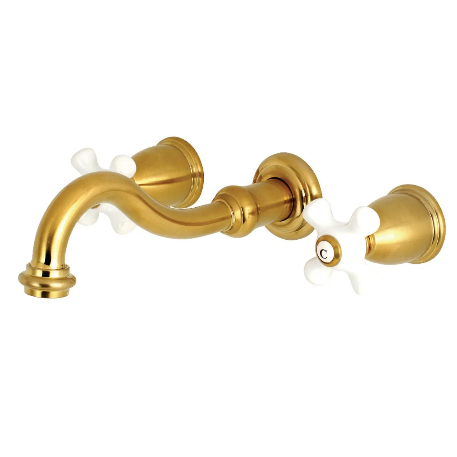 Kingston Brass Vintage 2-Handle Wall Mount 3-Hole Bathroom Faucet