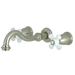 Kingston Brass Vintage 2-Handle Wall Mount 3-Hole Bathroom Faucet