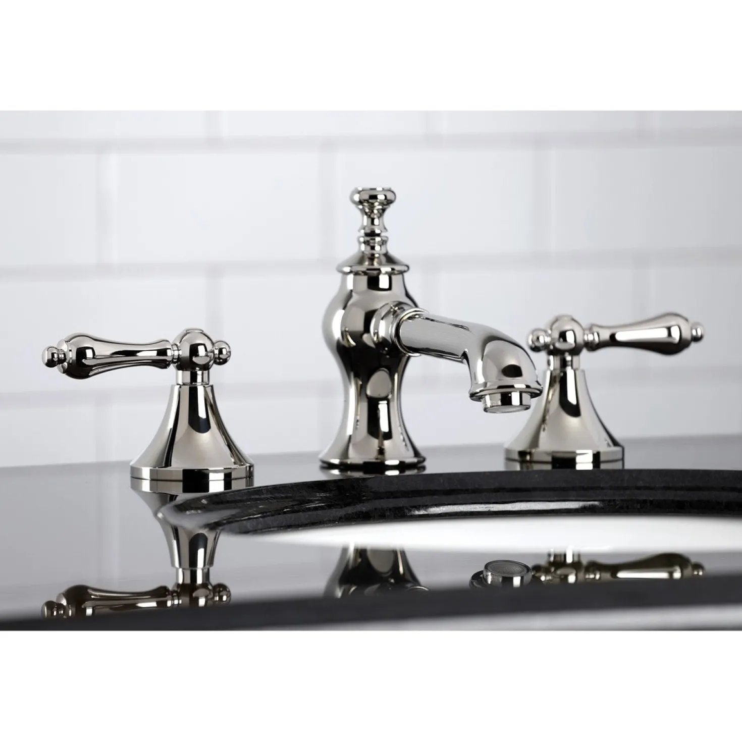 Kingston Brass Vintage 3-Hole 8-Inch Widespread Bathroom Faucet