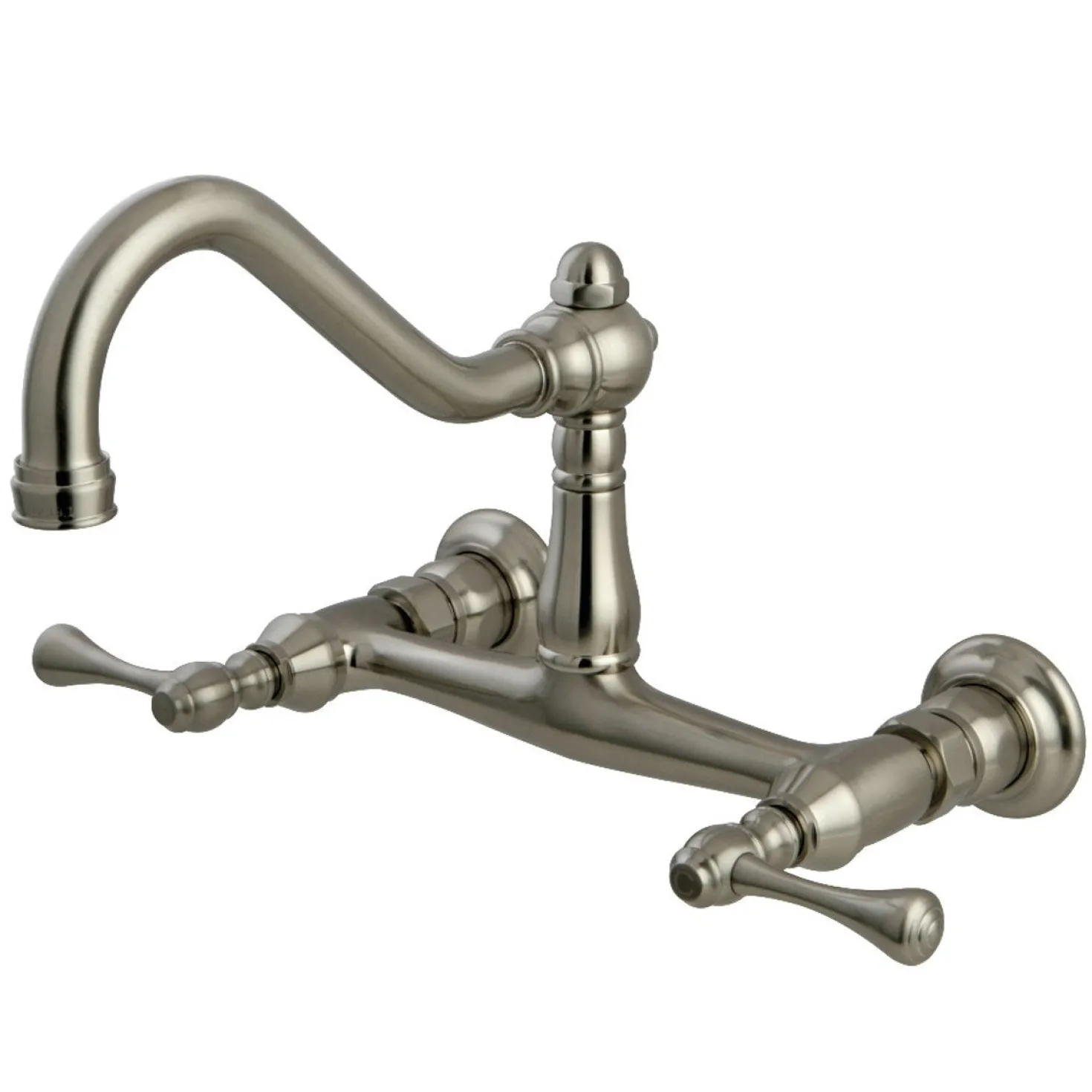 Kingston Brass Vintage 2-Hole Wall Mount Bathroom Faucet