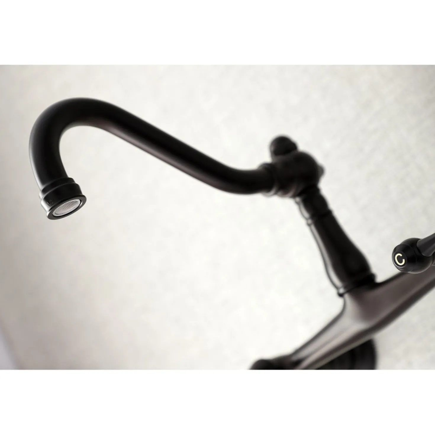 Kingston Brass Vintage 2-Hole Wall Mount Bathroom Faucet