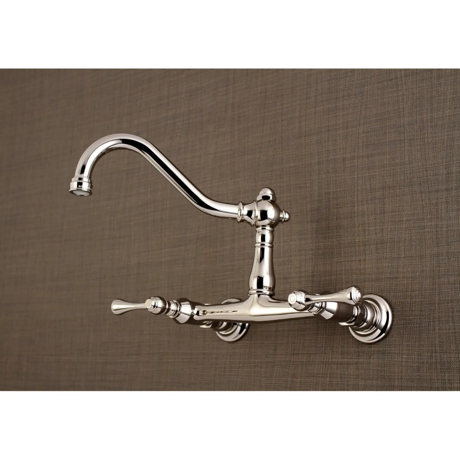 Kingston Brass Vintage 2-Hole Wall Mount Bathroom Faucet