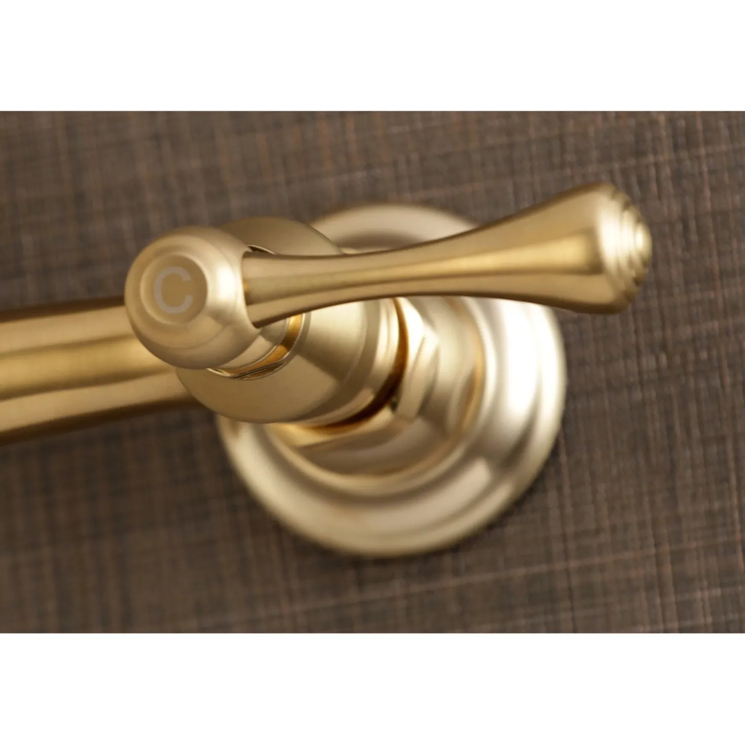 Kingston Brass Vintage 2-Hole Wall Mount Bathroom Faucet