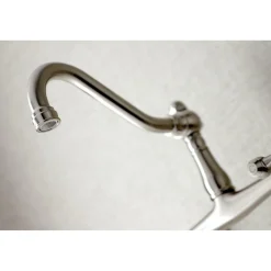Kingston Brass Vintage 2-Hole Wall Mount Bathroom Faucet