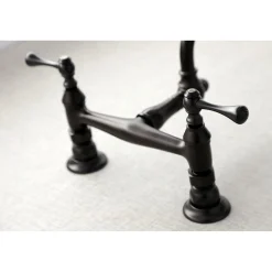Kingston Brass Vintage 2-Hole Wall Mount Bathroom Faucet