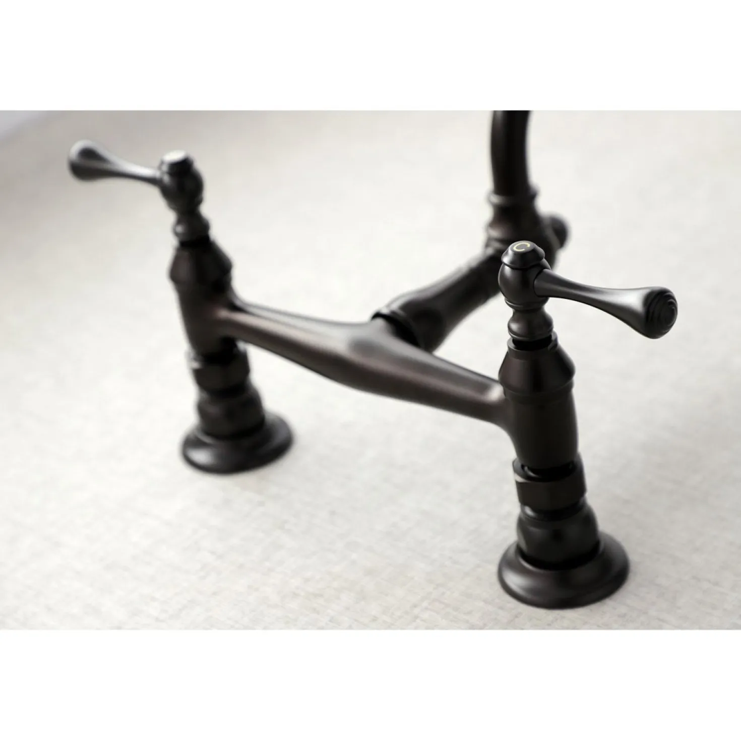 Kingston Brass Vintage 2-Hole Wall Mount Bathroom Faucet