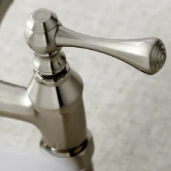Kingston Brass Vintage 6-Inch Adjustable Center Wall Mount Kitchen Faucet