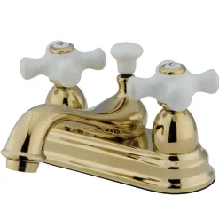 Kingston Brass Vintage 4-Inch Centerset Deck Mount Bathroom Faucet