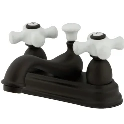 Kingston Brass Vintage 4-Inch Centerset Deck Mount Bathroom Faucet