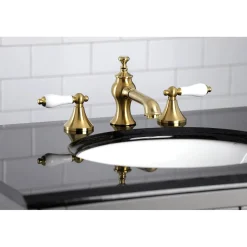 Kingston Brass Vintage 8-Inch Widespread Three-Hole Bathroom Faucet