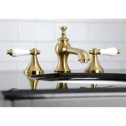 Kingston Brass Vintage 8-Inch Widespread Three-Hole Bathroom Faucet