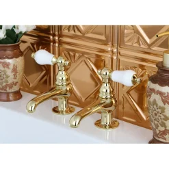 Kingston Brass Vintage Lever-Handle Basin Faucet