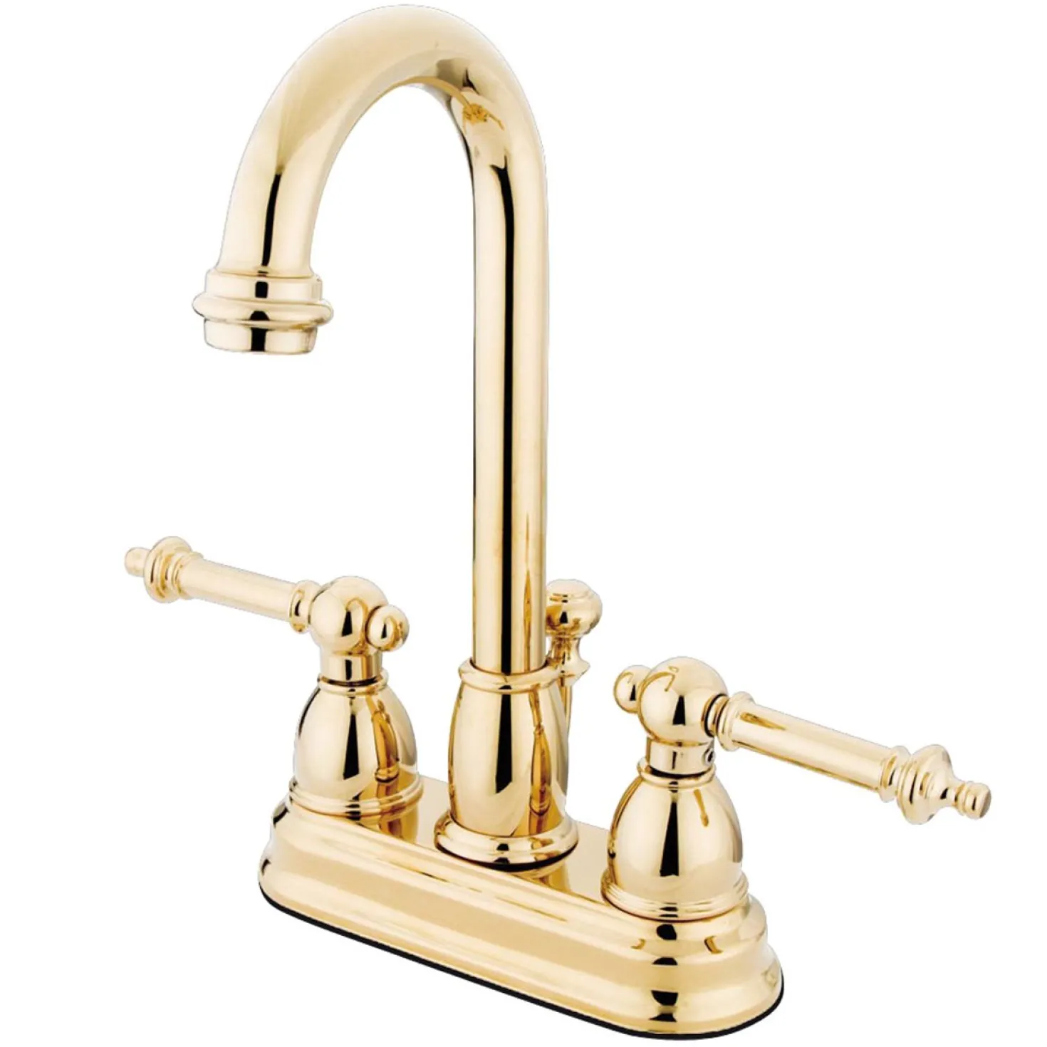 Kingston Brass Vintage Lever-Handle 4-Inch Centerset Bathroom Faucet