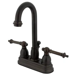 Kingston Brass Vintage Lever-Handle 4-Inch Centerset Bathroom Faucet