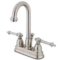 Kingston Brass Vintage Lever-Handle 4-Inch Centerset Bathroom Faucet