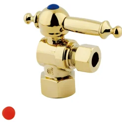 Kingston Brass Vintage Lever Handle Angle Stop with 1/2" IPS x 3/8" OD Compression