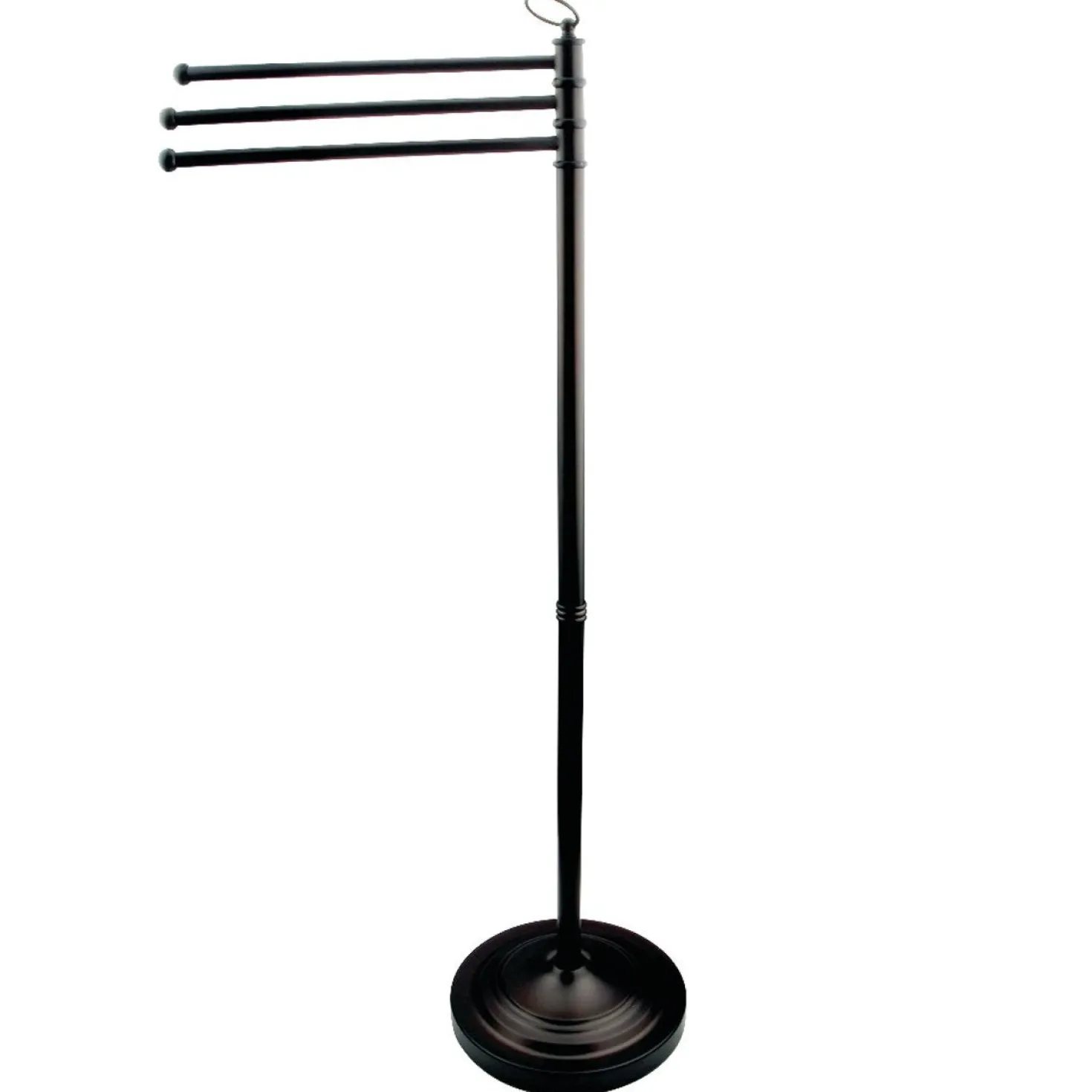 Kingston Brass Vintage Pedestal Towel Bar in Matte Black