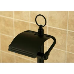 Kingston Brass Vintage Pedestal Toilet Paper and Brush Holder