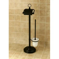 Kingston Brass Vintage Pedestal Toilet Paper and Brush Holder