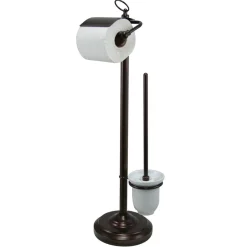 Kingston Brass Vintage Pedestal Toilet Paper and Brush Holder