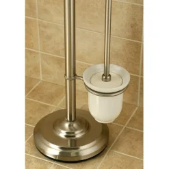 Kingston Brass Vintage Pedestal Toilet Paper and Brush Holder