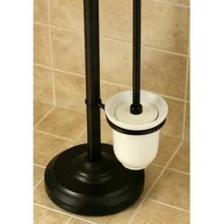 Kingston Brass Vintage Pedestal Toilet Paper and Brush Holder
