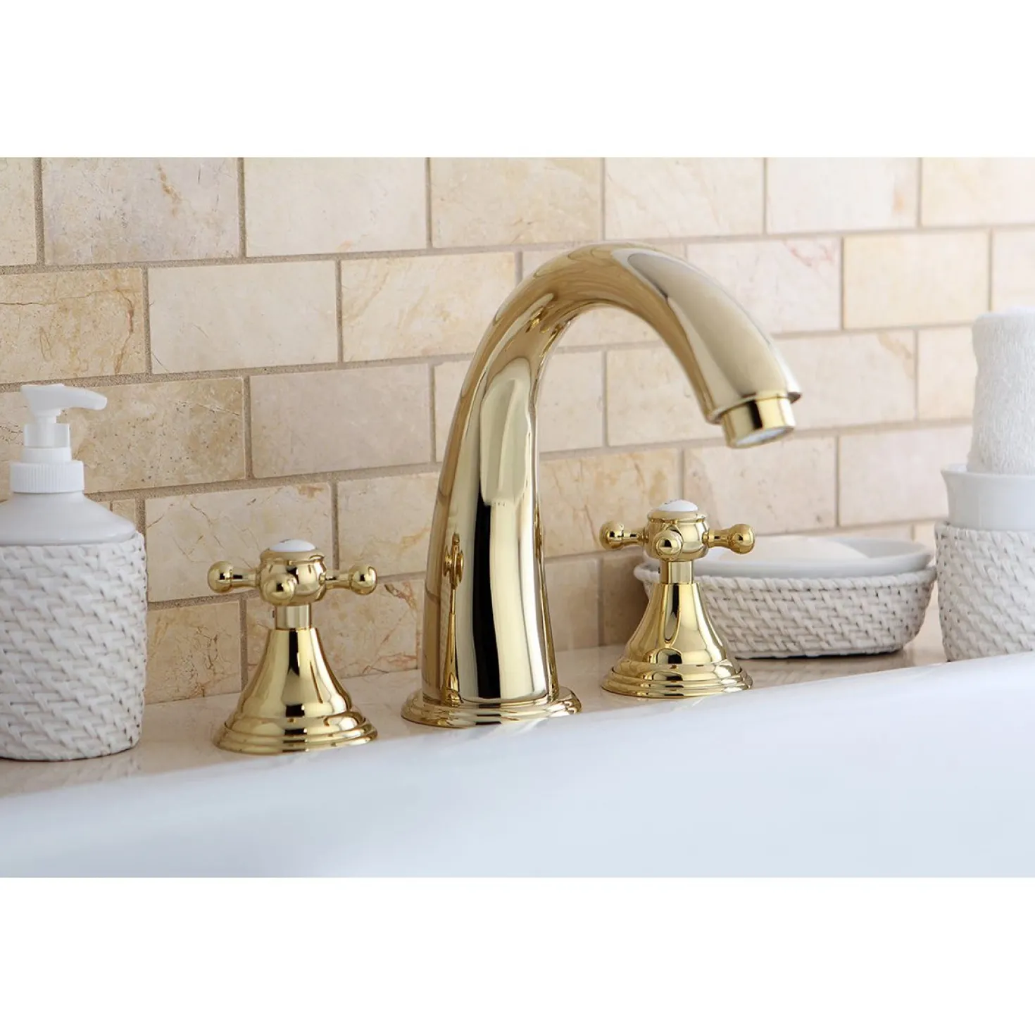 Kingston Brass Vintage Roman 8.44" x 8" x 7.13" Tub Faucet