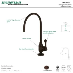 Kingston Brass Vintage Single-Handle Water Filtration Faucet