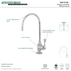 Kingston Brass Vintage Single-Handle Water Filtration Faucet