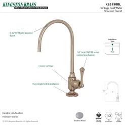 Kingston Brass Vintage Single-Handle Water Filtration Faucet