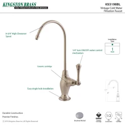 Kingston Brass Vintage Single Handle Water Filtration Faucet