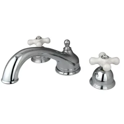Kingston Brass Vintage Solid Brass Two Handle Three Hole Roman Tub Filler