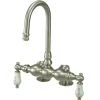 Kingston Brass Vintage 3-3/8" Spread Deck Mount Clawfoot Tub Filler Faucet