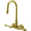 Kingston Brass Vintage 3-3/8" Spread Wall Mount Clawfoot Tub Filler Faucet