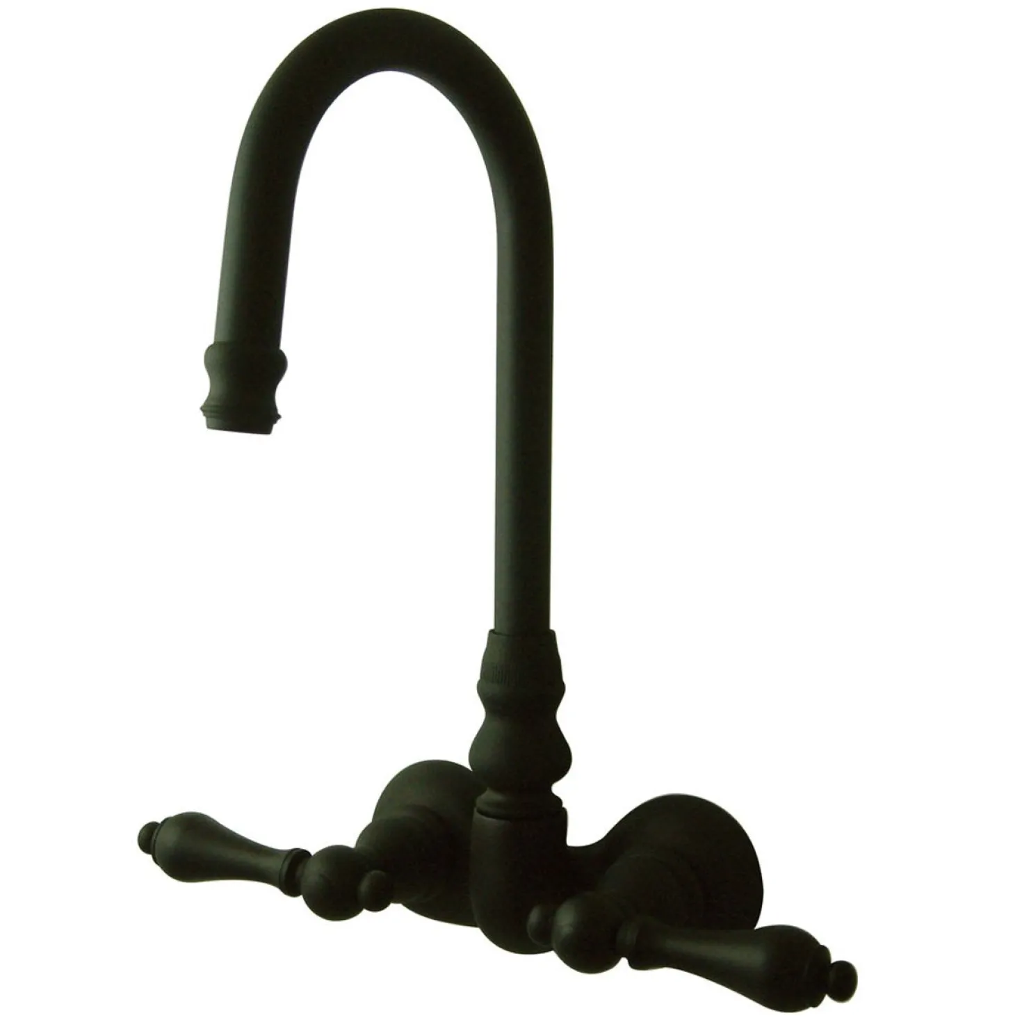 Kingston Brass Vintage 3-3/8" Spread Wall Mount Clawfoot Tub Filler Faucet