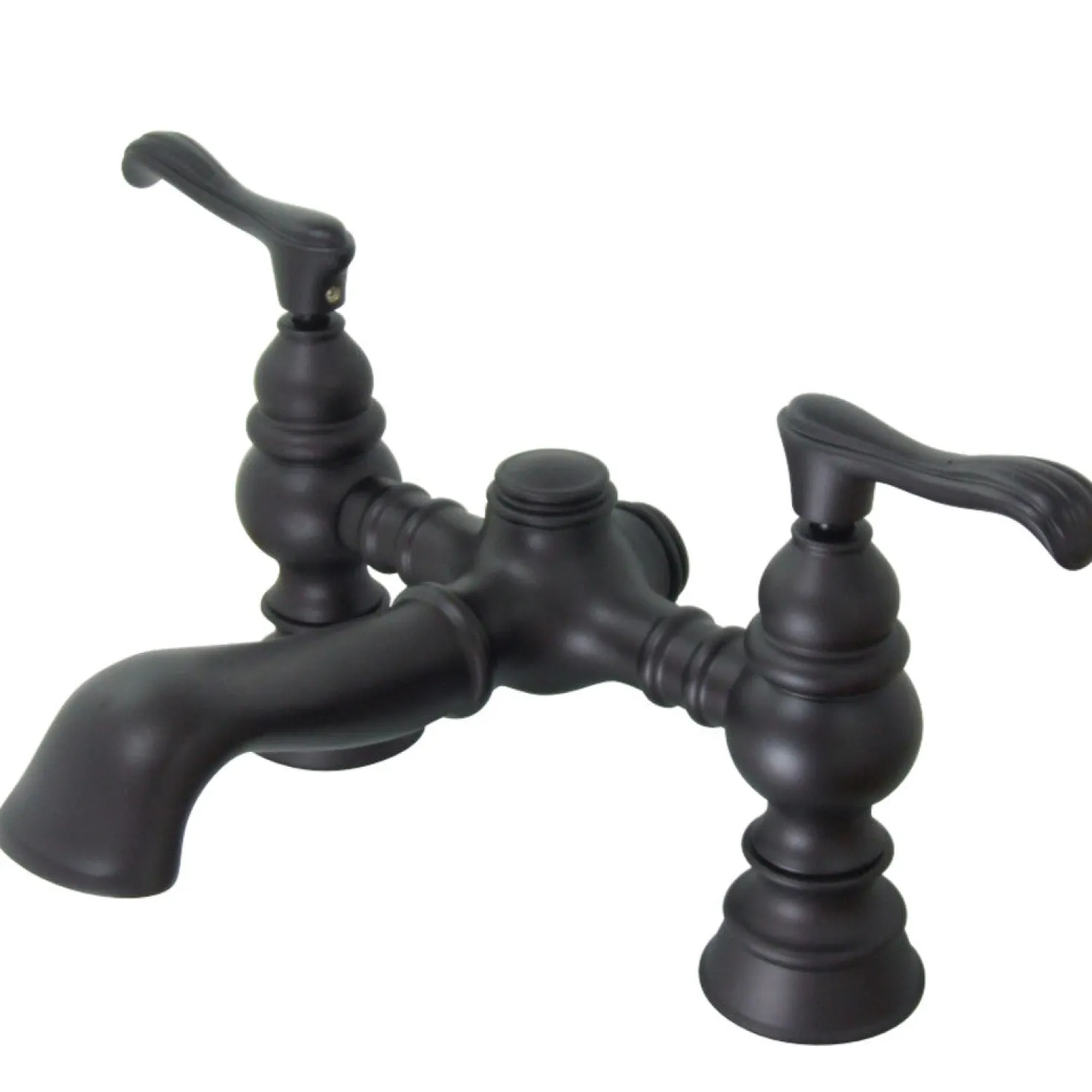 Kingston Brass Vintage 7" Spread Classic Deck Mount Clawfoot Tub Filler