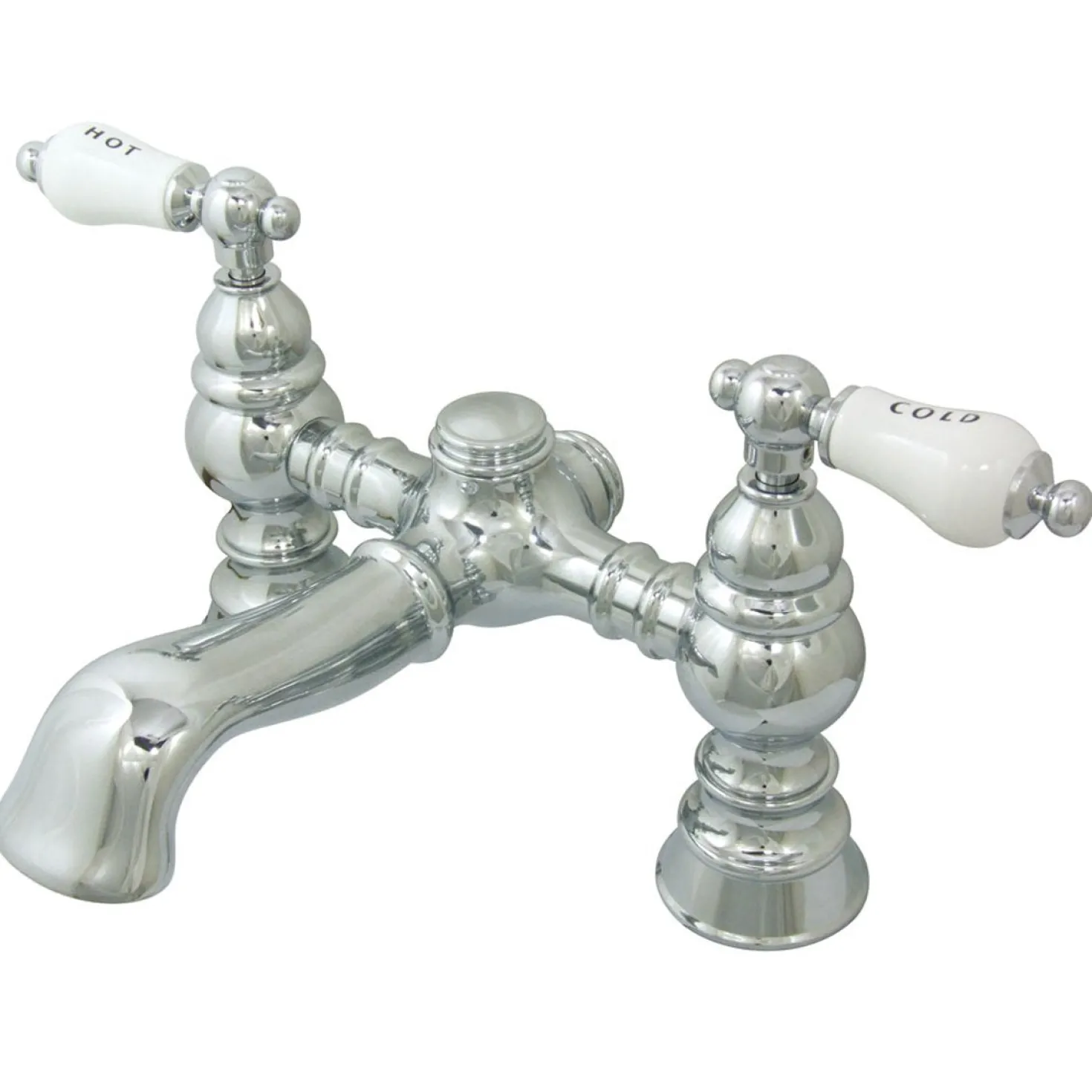 Kingston Brass Vintage 7" Spread Deck Mount Clawfoot Tub Filler