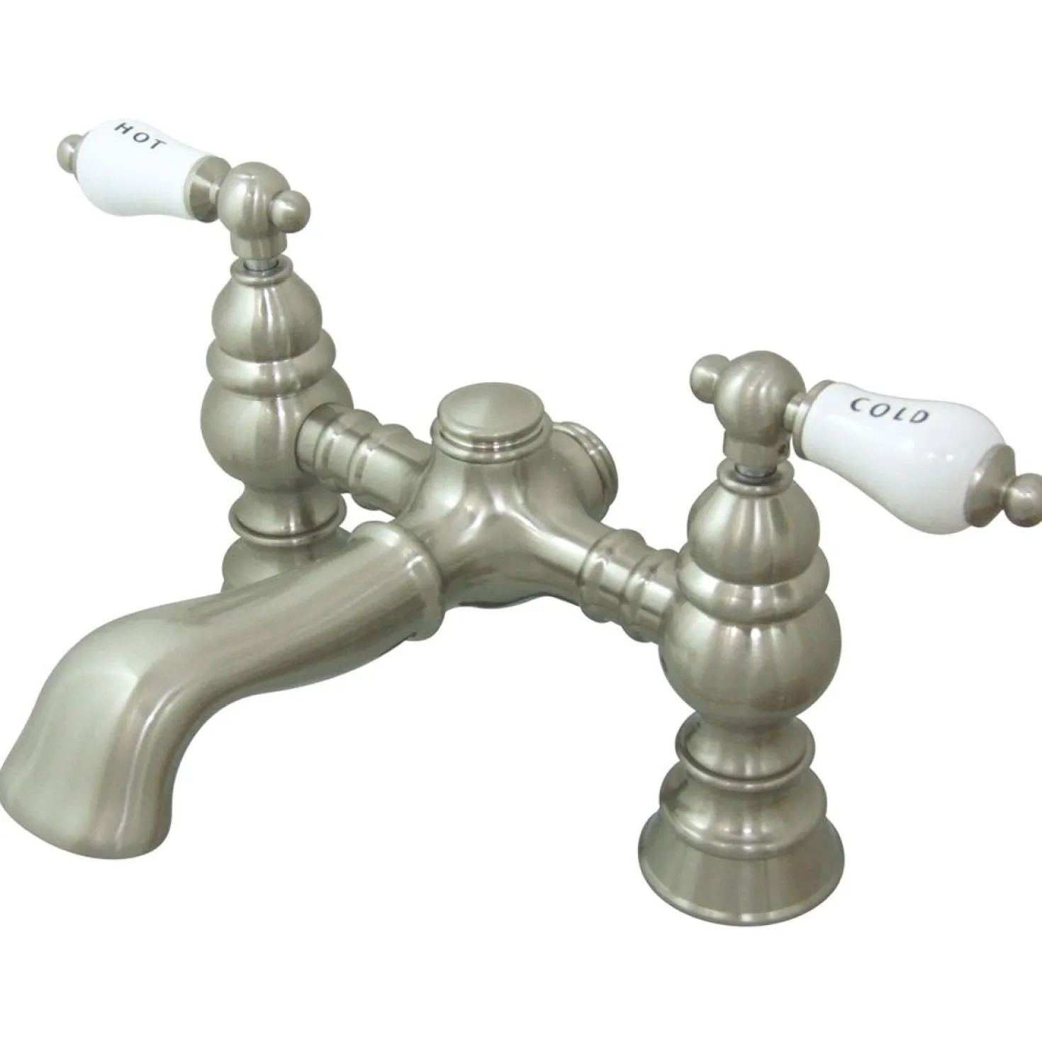 Kingston Brass Vintage 7" Spread Deck Mount Clawfoot Tub Filler