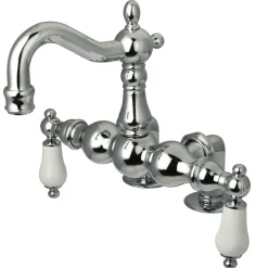 Kingston Brass Vintage 3-3/8" Spread Deck Mount Clawfoot Tub Filler