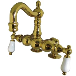 Kingston Brass Vintage 3-3/8" Spread Deck Mount Clawfoot Tub Filler