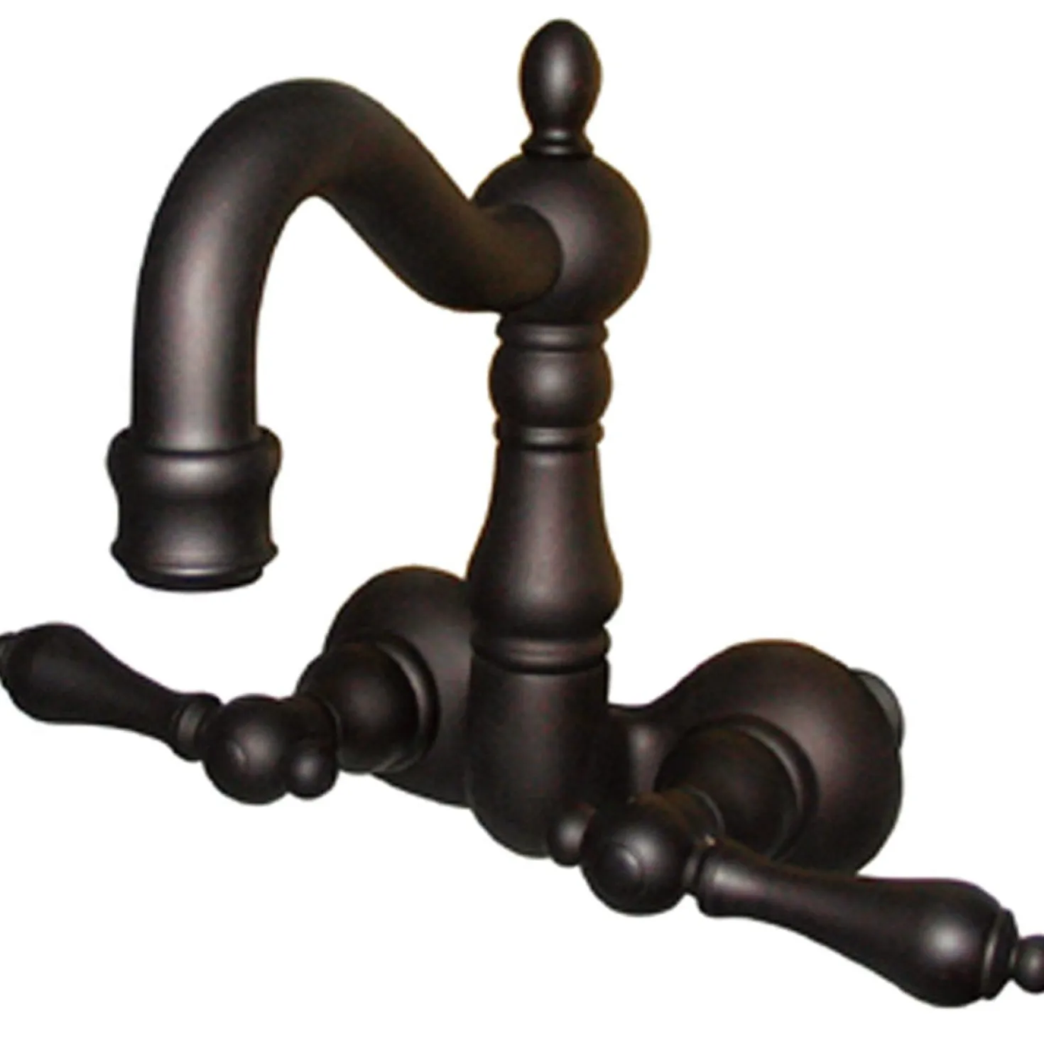 Kingston Brass Vintage 3-3/8" Spread Wall Mount Brass Clawfoot Tub Filler