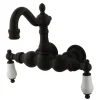 Kingston Brass Vintage 3-3/8" Spread Wall Mount Clawfoot Tub Filler