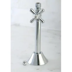 Kingston Brass Vintage Straight Stop with 1/2" Sweat, 3/8" OD Compression Angle and 5" Extension