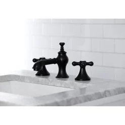 Kingston Brass Vintage Three-Hole 8-Inch Widespread Bathroom Faucet