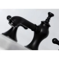 Kingston Brass Vintage Three-Hole 8-Inch Widespread Bathroom Faucet