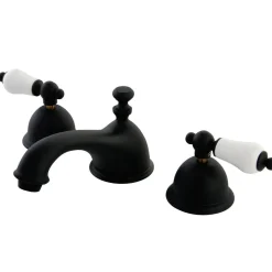 Kingston Brass Vintage 8 to 16-Inch Widespread Deck Mount Bathroom Faucet