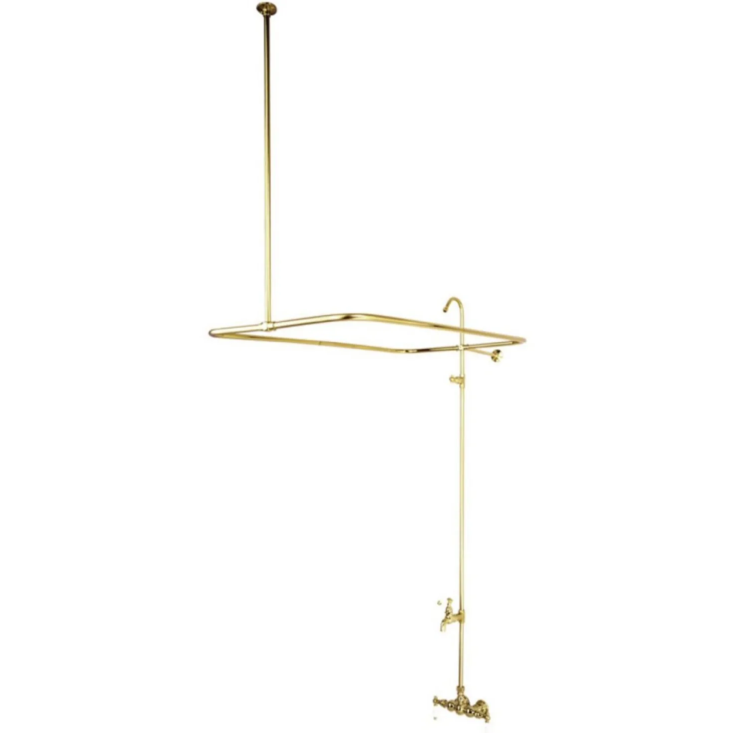 Kingston Brass Vintage 3-3/8" Traditional Wall Mount Tub Filler Faucet